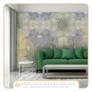 پوستر دیواری لاکچری پتینه طرح مرمری