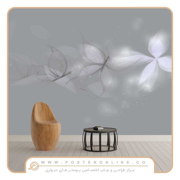 پوستر دیواری فانتزی پروانه کد h-11282
