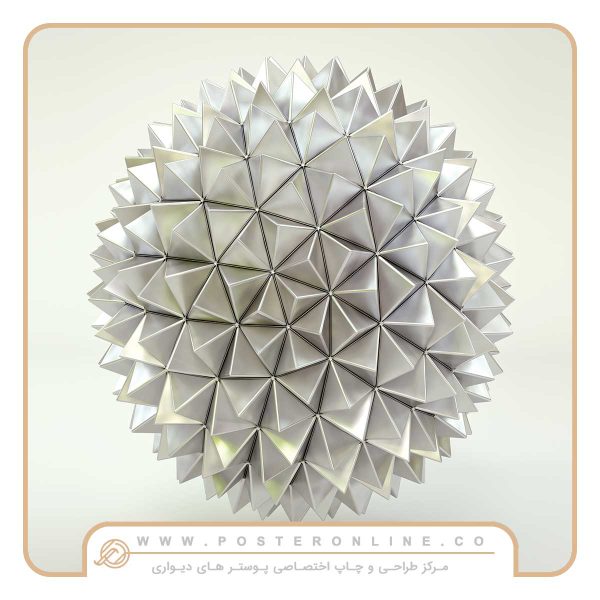 پوستر دیواری لوکس گوی سه بعدی  کد l-5032 - تصویر 2