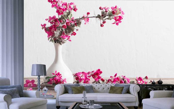 پوستر دیواری شکوفه های مینیاتوری