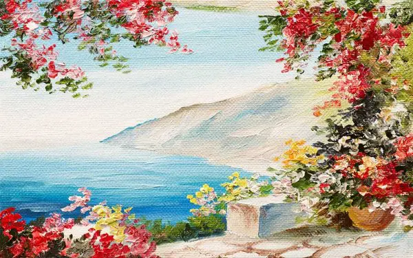 پوستر دیواری نقاشی رنگارنگ