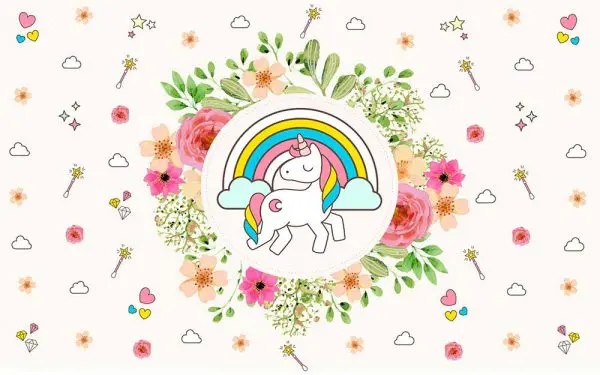 پوستر دیواری یونیکورن کودکانه