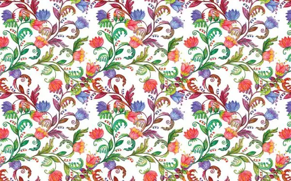 پوستر دیواری طرح سنتی گل
