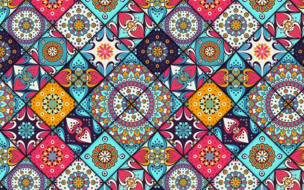پوستر دیواری طرح سنتی رنگی