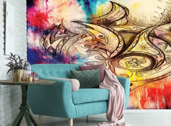 پوستر دیواری نقاشی رنگی