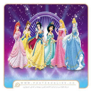 پوستر دیواری کودک پرنسس های والت دیزنی