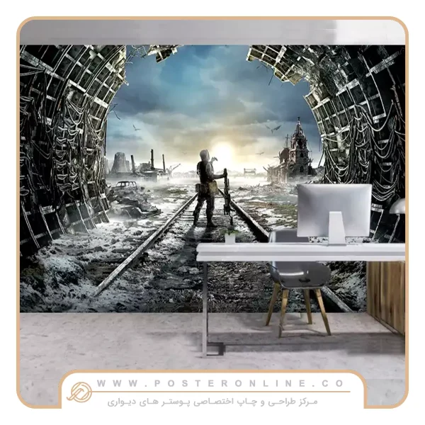 پوستر دیواری گیمینگ طرح Metro Exodus کد mt-84062