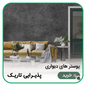 پوستر دیواری پذیرایی تیره