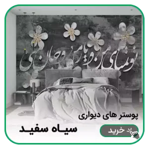پوستر دیواری سیاه سفید