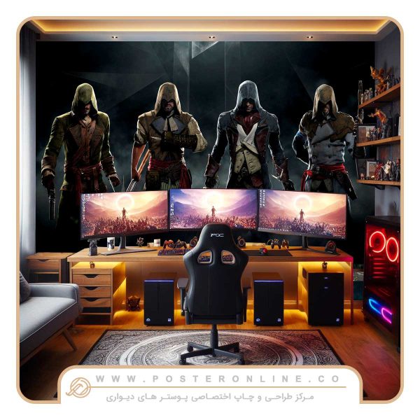 پوستر دیواری گیمینگ بازی Assassin’s Creed Unity کد 1481