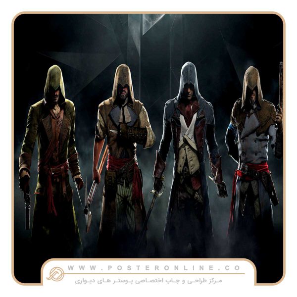 پوستر دیواری گیمینگ بازی Assassin’s Creed Unity