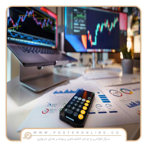 پوستر دیواری اتاق فروش طرح ارز دیجیتال