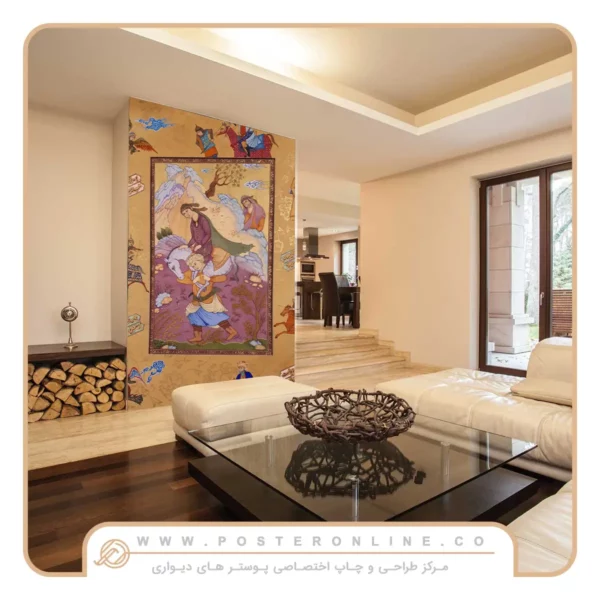 پوستر دیواری نقاشی طرح مینیاتوری