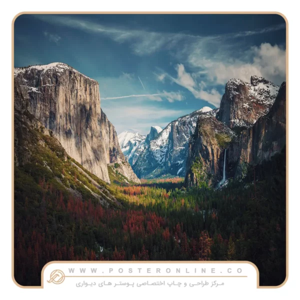 پوستر دیواری طبعیت طرح کوهستان