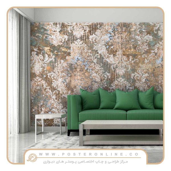 پوستر دیواری لاکچری پتینه طرح سلطنتی