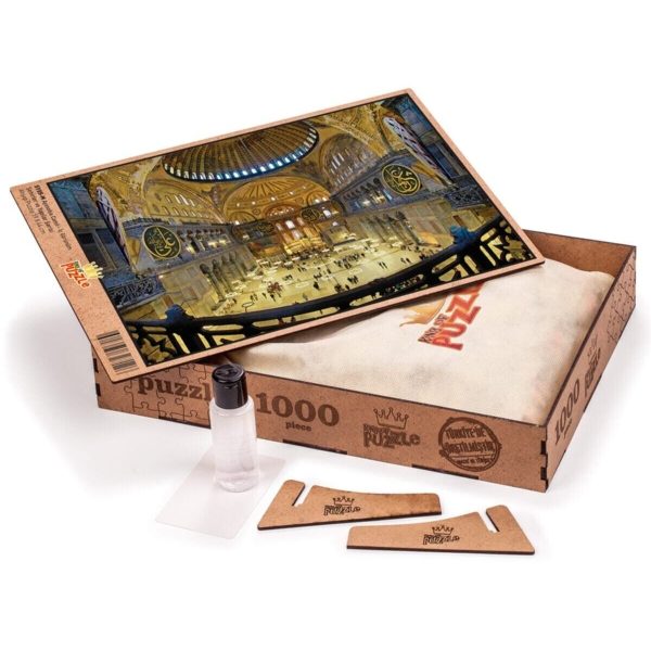 پازل مسجد ایاصوفیه نمای داخلی چوبی 1000 تکه 450608 King Of Puzzle