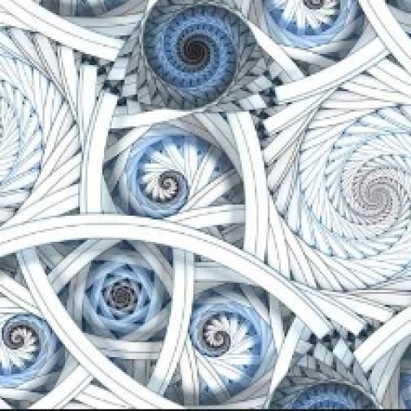 پوستر دیواری اشکال هندسی آبی