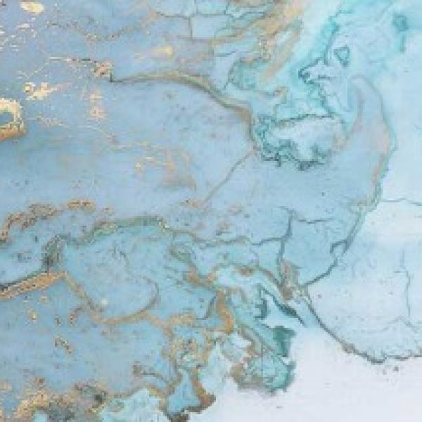 پوستر دیواری آبرنگی آبی