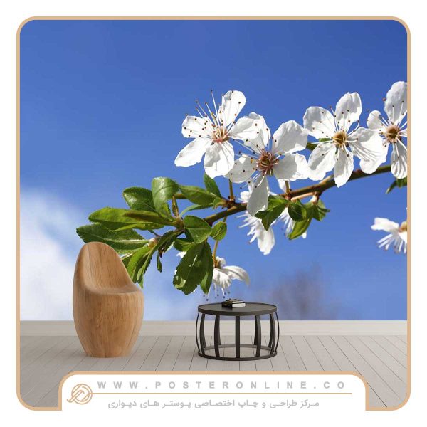 پوستر دیواری شاخه شکوفه