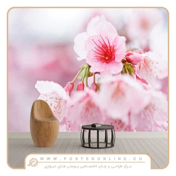 پوستر دیواری غنچه شکفته