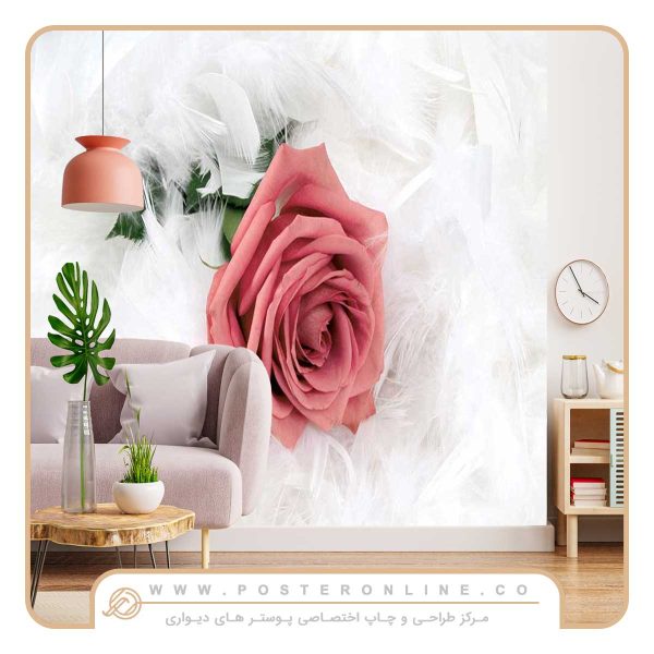 پوستر دیواری گل رز هنری
