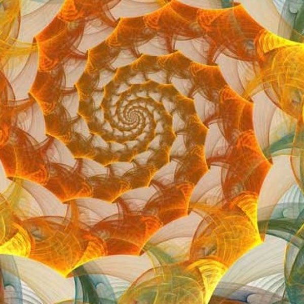 پوستر دیواری بکگراند سه بعدی طرح مارپیچی