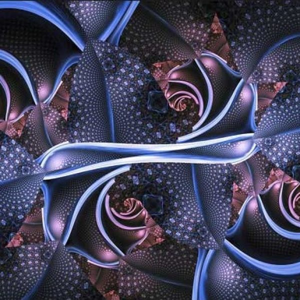 پوستر دیواری بکگراند سه بعدی طرح گل