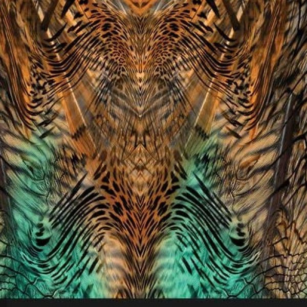 پوستر دیواری بکگراند سه بعدی طرح ببر