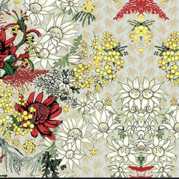 پوستر دیواری نقاشی گل های رنگی