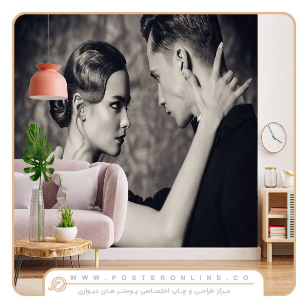پوستر دیواری موزیک و دنس رقص سیاه و سفید