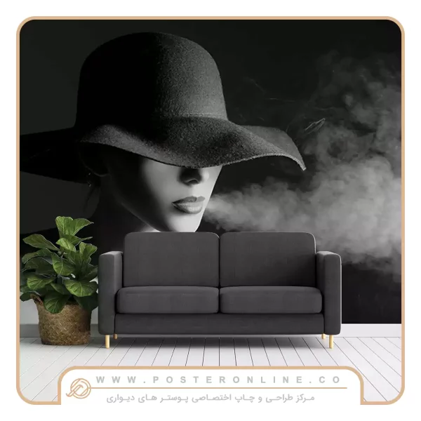 پوستر دیواری تصویر چهره زن طرح کلاسیک