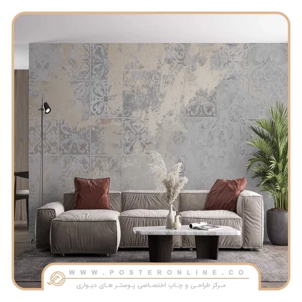 پوستر دیواری لاکچری کاشی های سایه روشن