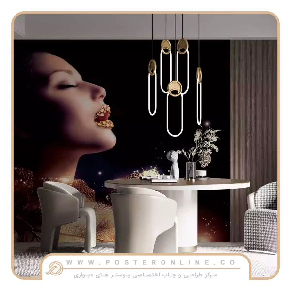 پوستر دیواری آرایشگاه زنانه طرح مدرن