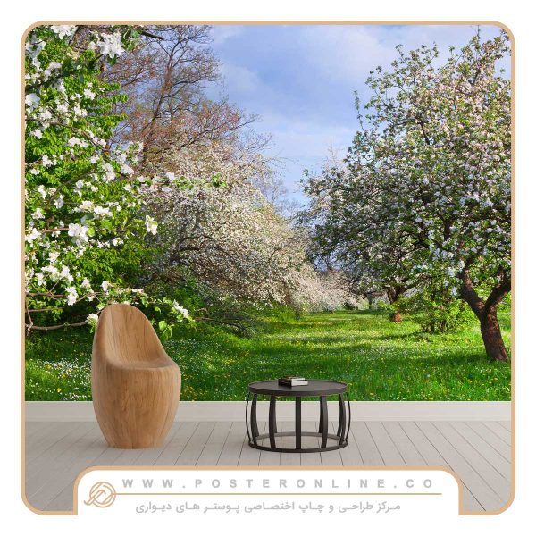 پوستر دیواری منظره بهار کد n-5877