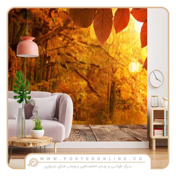 پوستر دیواری منظره پاییز