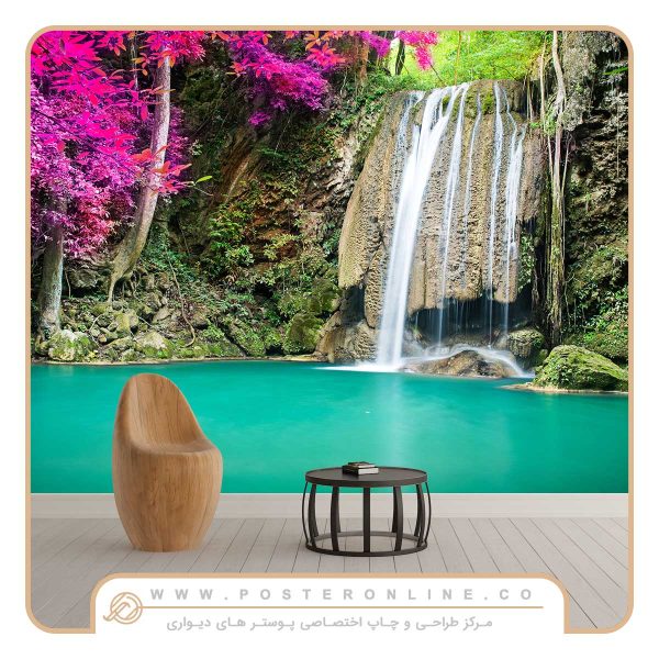 پوستر دیواری منظره رودخانه زلال و ارام