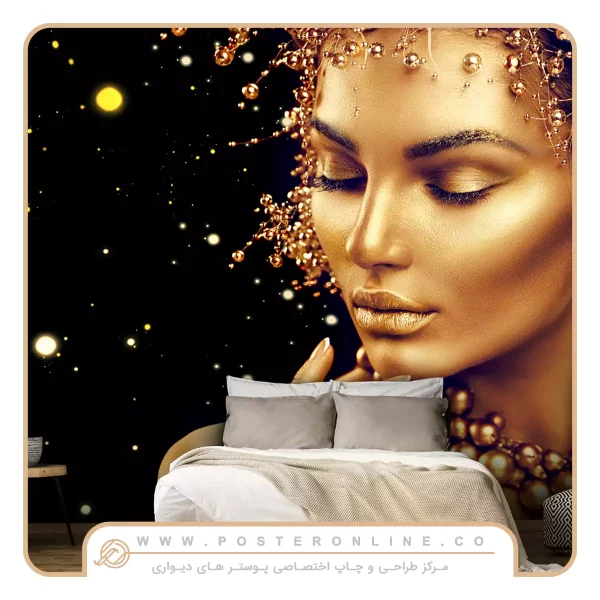 پوستر دیواری آرایشگاه طرح زنانه
