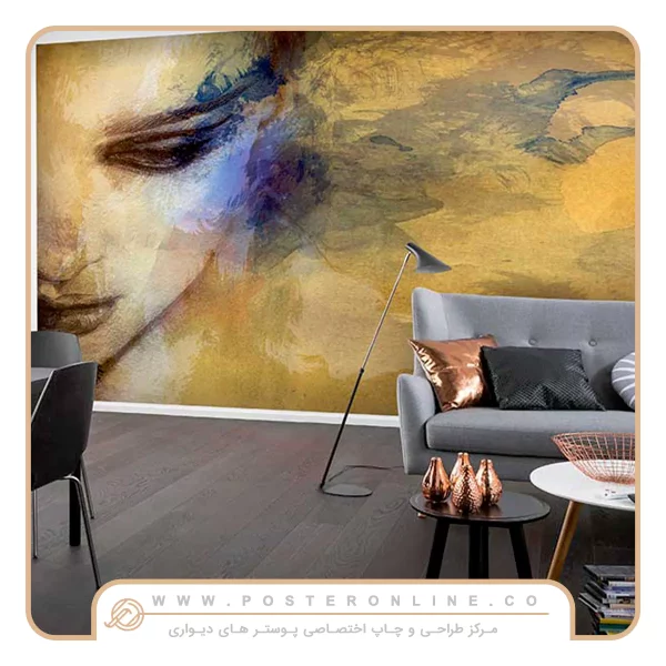 پوستر دیواری اسپرت چهره آبرنگی