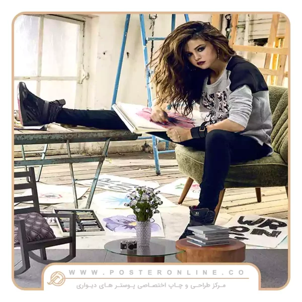 پوستر دیواری سلبریتی طرح سلنا گومز