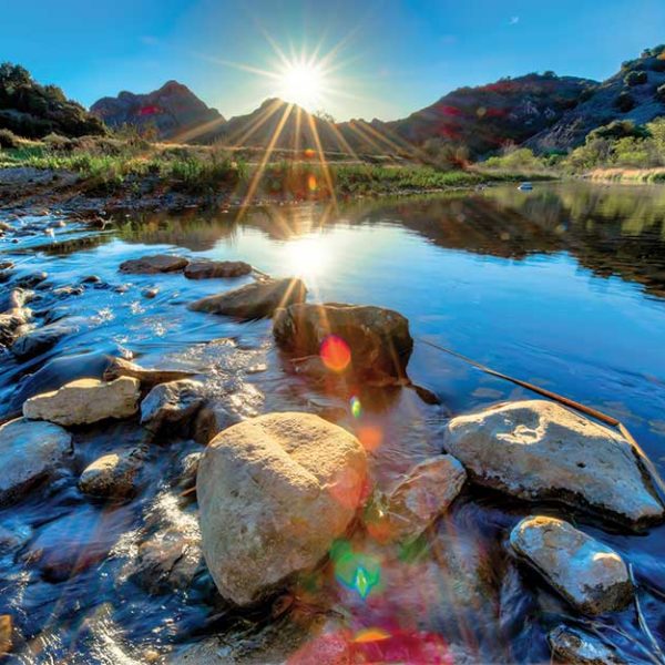 پوستر دیواری منظره رودخانه تابستان