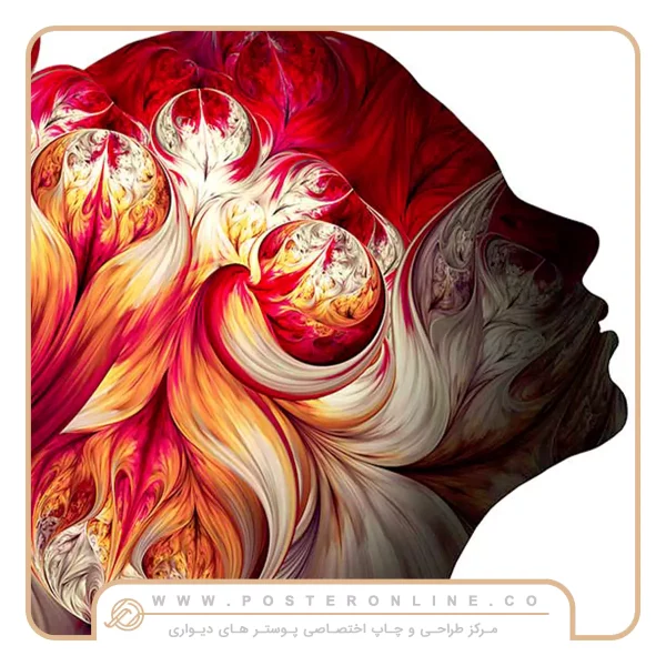 پوستر دیواری چشم و لب طرح مدرن