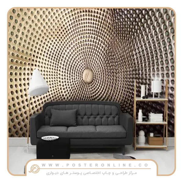 پوستر دیواری سه بعدی طرح دایره